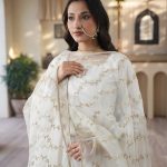 Afrozeh – Raw Silk Frock – by M&H